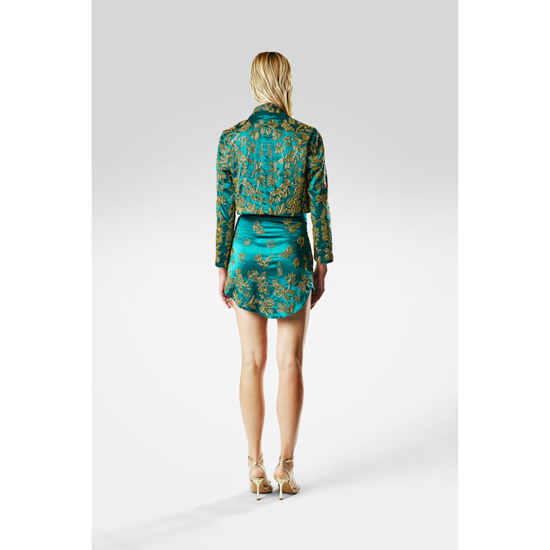 Thumbnail of The Business Suit Teal Blazer image
