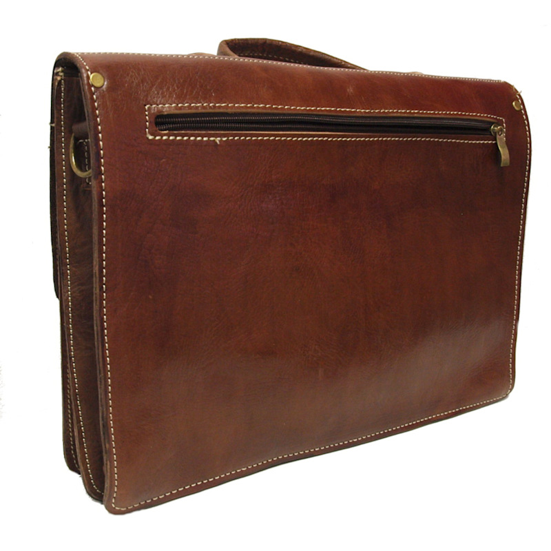 Thumbnail of The Casablanca Large Satchel In Dark Brown image