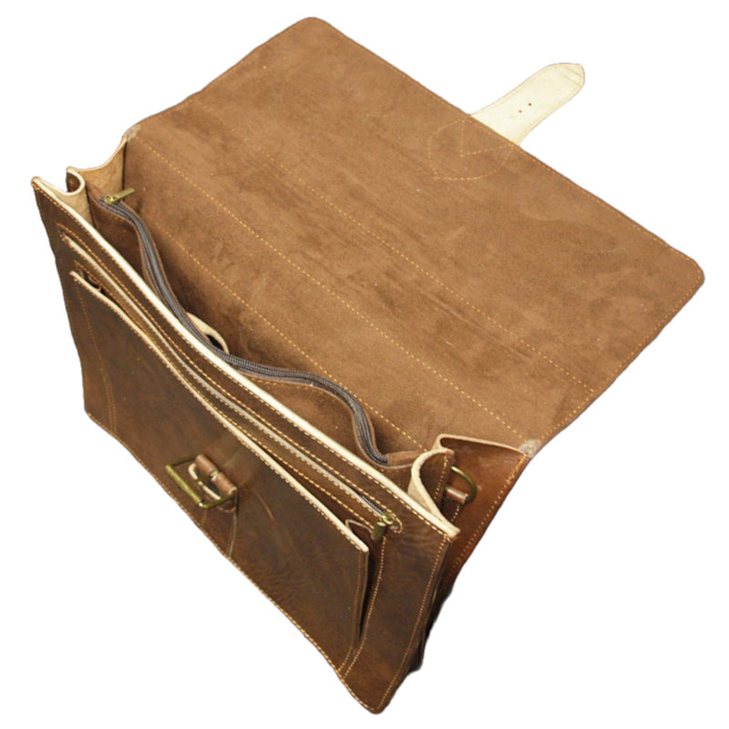 Thumbnail of The Casablanca Large Satchel In Dark Brown image
