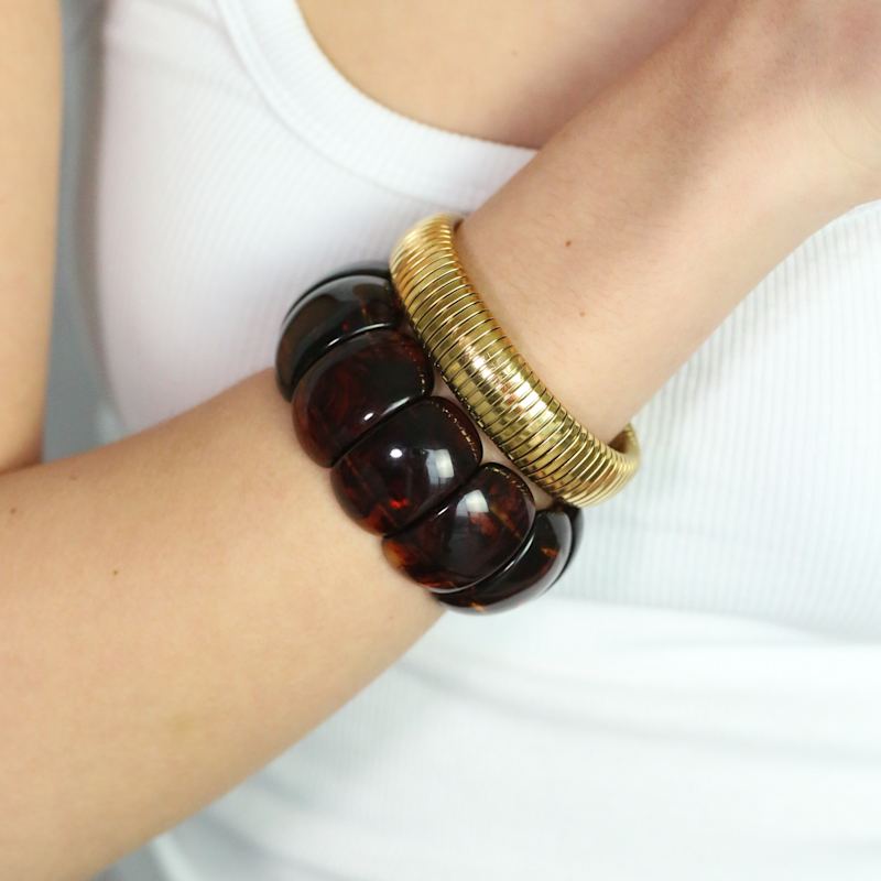 Thumbnail of The Dome Bangle In Amber image