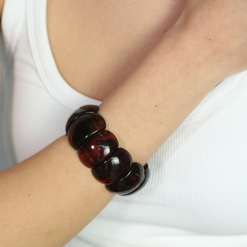 Thumbnail of The Dome Bangle In Amber image