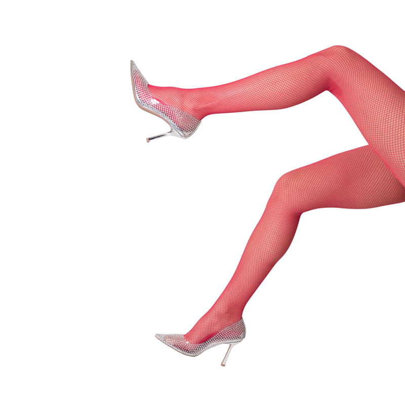 Thumbnail of The Drama — Fishnet Tights Pink image