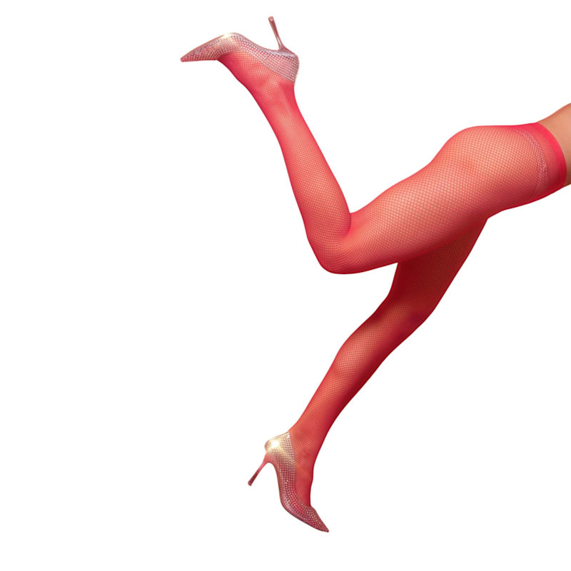 Thumbnail of The Drama — Fishnet Tights Pink image
