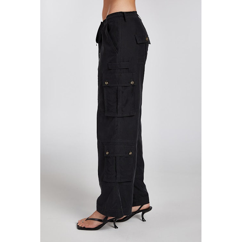 Thumbnail of The Dream Cargo Pant In Black - Soft Relaxed Utility image
