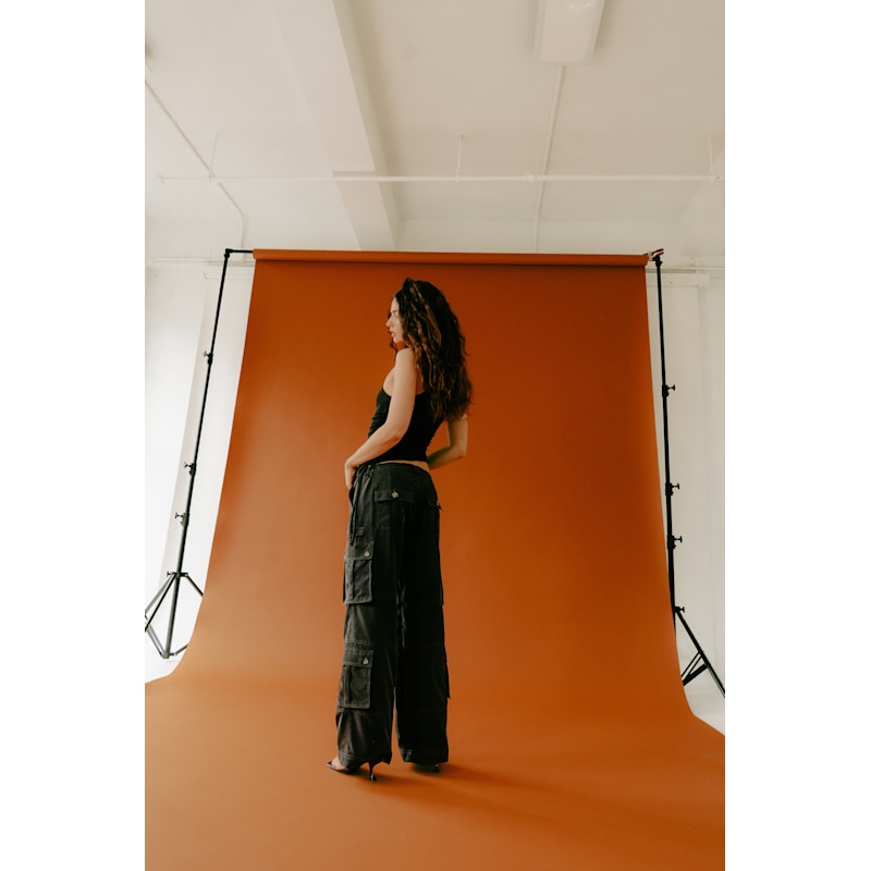 Thumbnail of The Dream Cargo Pant In Black - Soft Relaxed Utility image