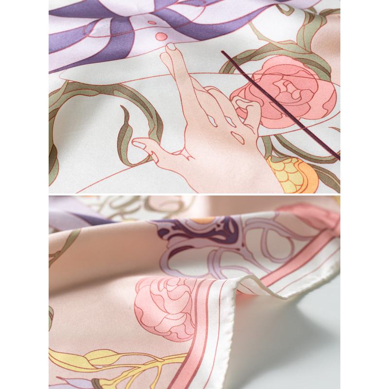 Thumbnail of "The Dreamer" Bandana Silk Scarf image