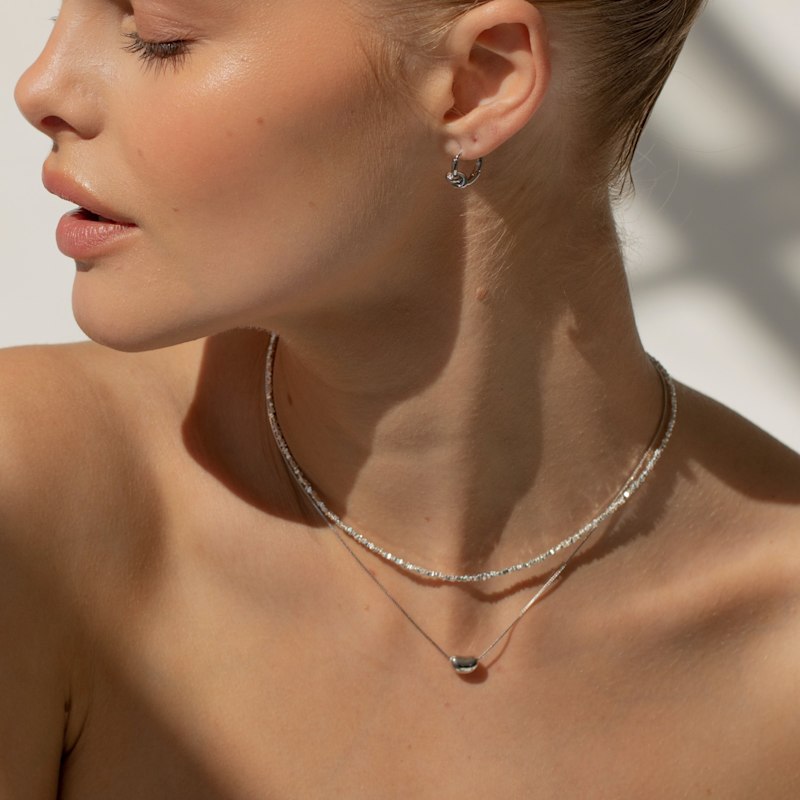 Thumbnail of The Eden Bean Necklace - Silver image