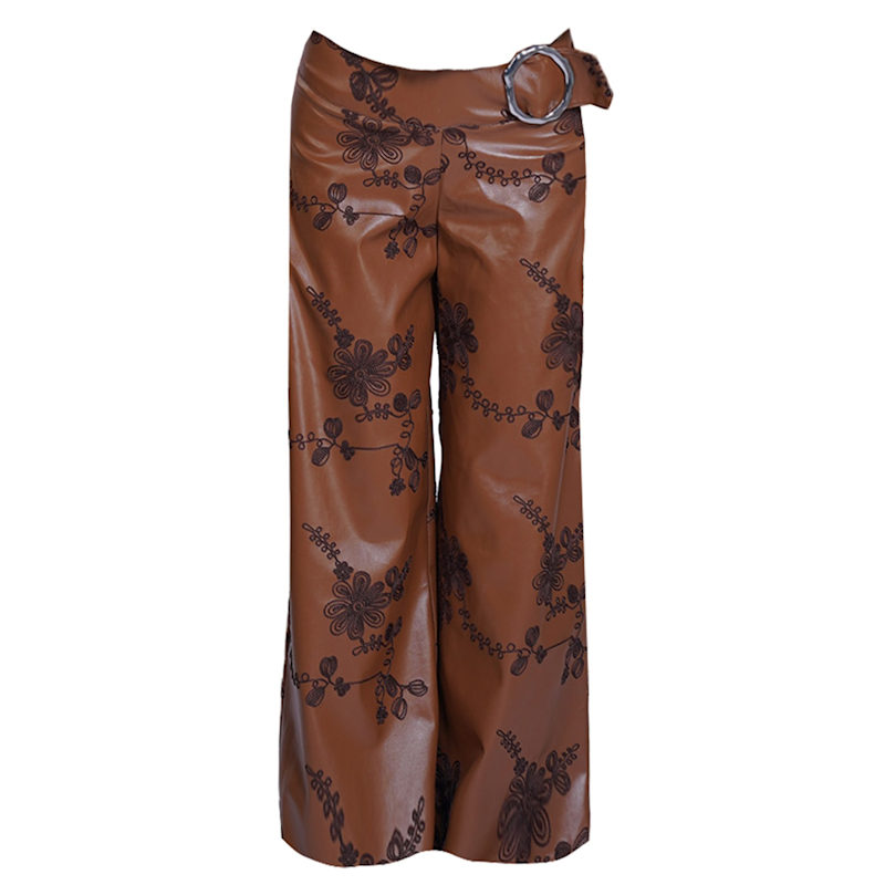 Thumbnail of The Embroidered Leather Pants image