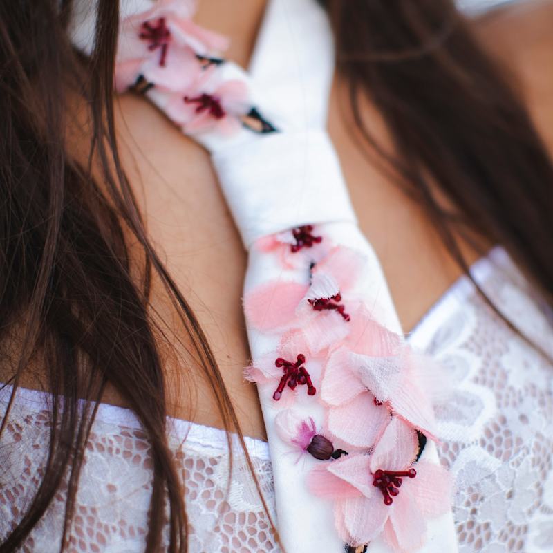 Thumbnail of The Sakura Floral Classic Necktie image
