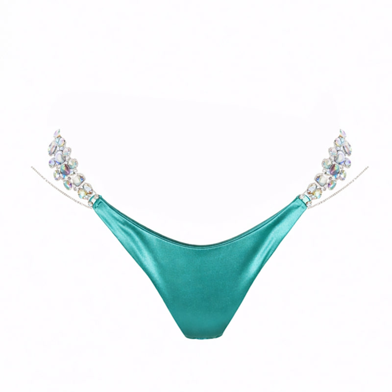 Thumbnail of The Emerald Green Bikini Bottom image