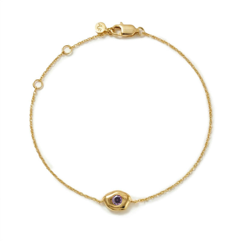 Thumbnail of The February Birthstone Bracelet - Gold Vermeil image