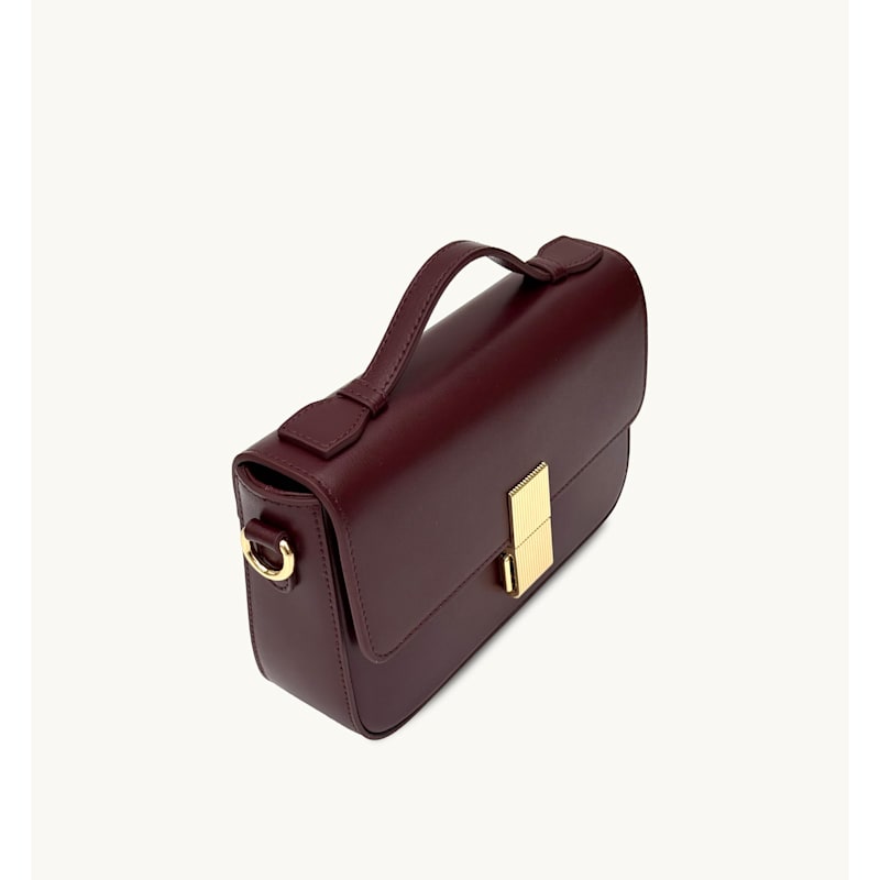 Thumbnail of The Flora Burgundy Leather Bag image