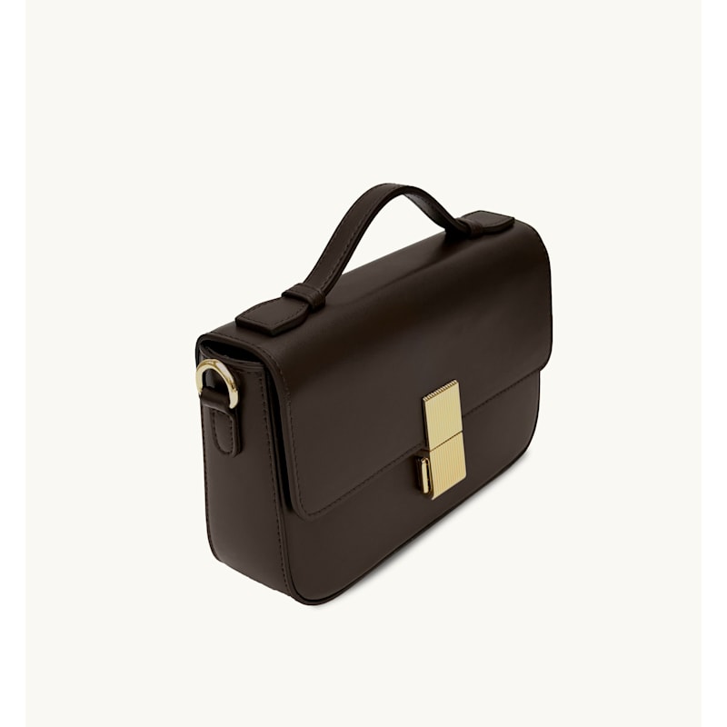 Thumbnail of The Flora Chocolate Leather Bag image