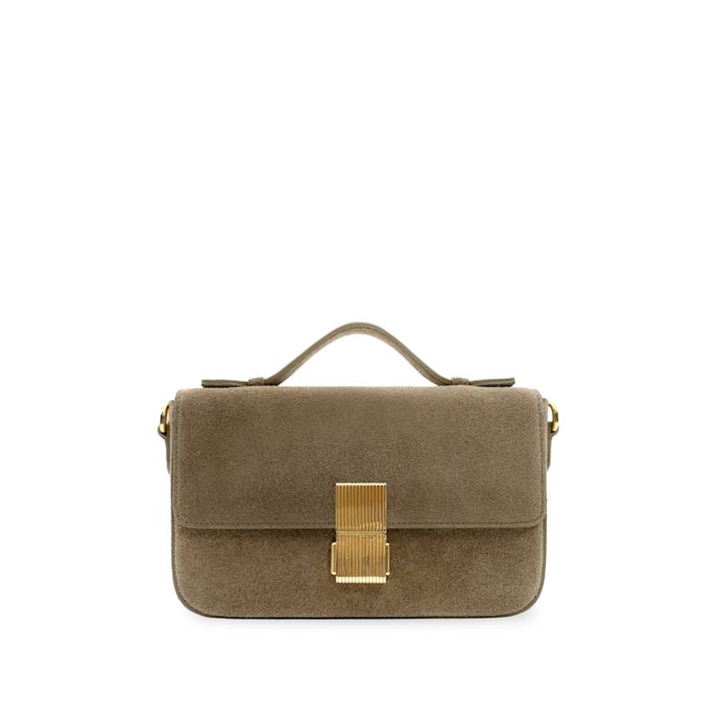 Thumbnail of The Flora Mink Suede Bag image