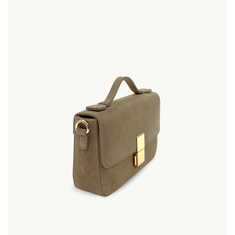 Thumbnail of The Flora Mink Suede Bag image