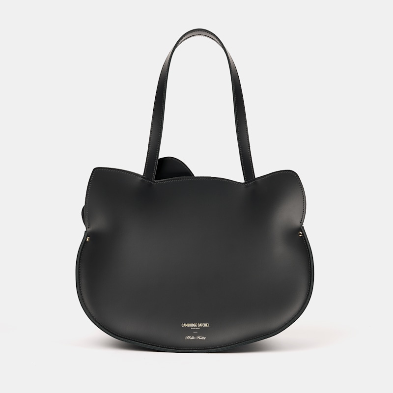 Hello Kitty 黒 ハンドバッグ リボン付き ハローキティ リボンハンドルバッグ/MAJESTIC LEGON(マジェスティック