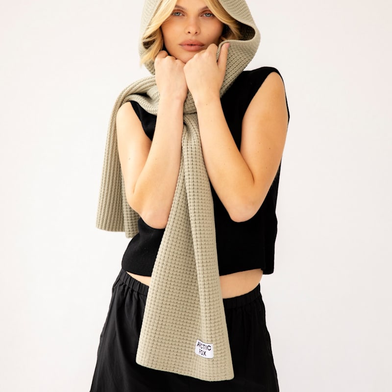 The Hooded Scarf - Arctic Grey | Arctic Fox & Co. | Wolf & Badger