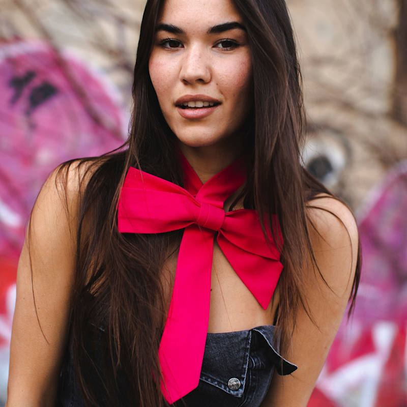 Thumbnail of The Hot Pink Grace Bow Tie image