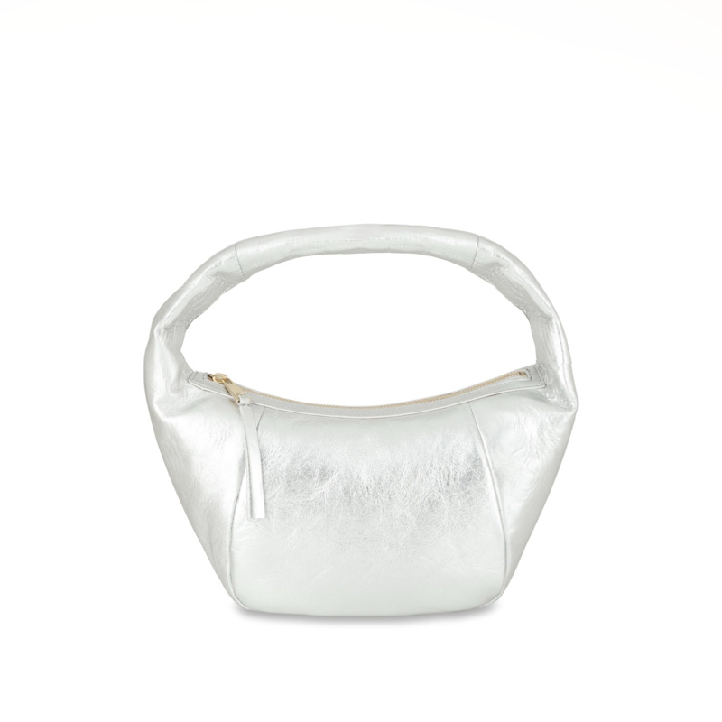 Thumbnail of The Jasmine Silver Leather Bag image