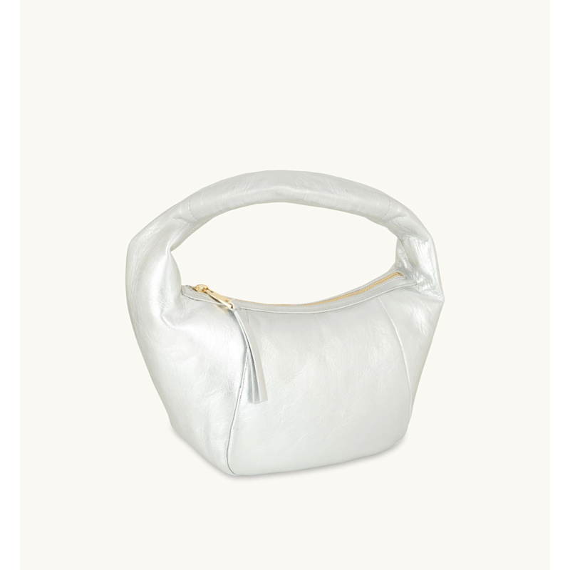 Thumbnail of The Jasmine Silver Leather Bag image