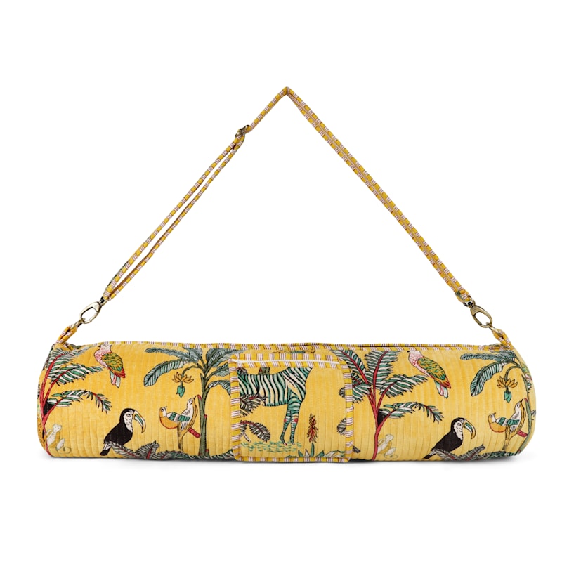 Thumbnail of The Jungle Velvet Yoga Bag In Orange image