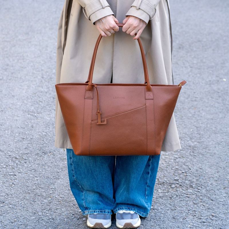 Thumbnail of The Leathere New York Tote - Cognac image