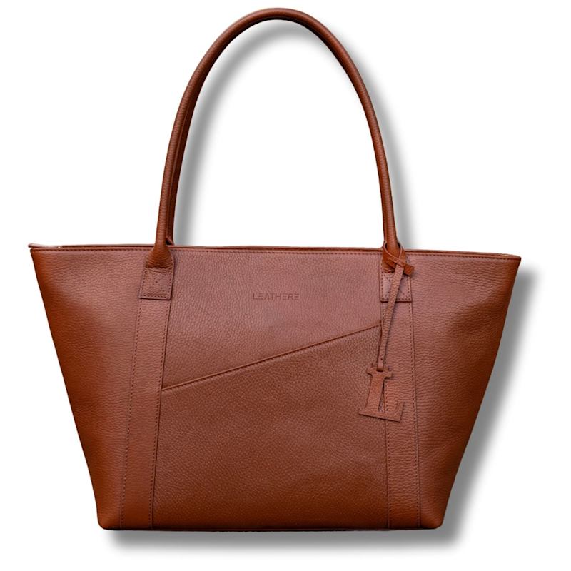 Thumbnail of The Leathere New York Tote - Cognac image