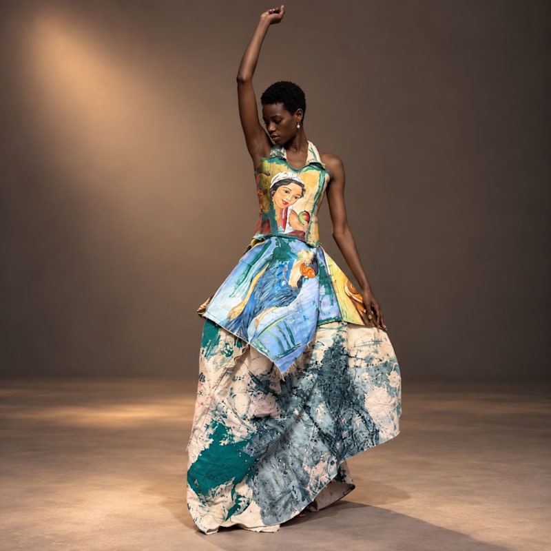 The Living Canvas - Art Dress | Miro Misljen | Wolf & Badger