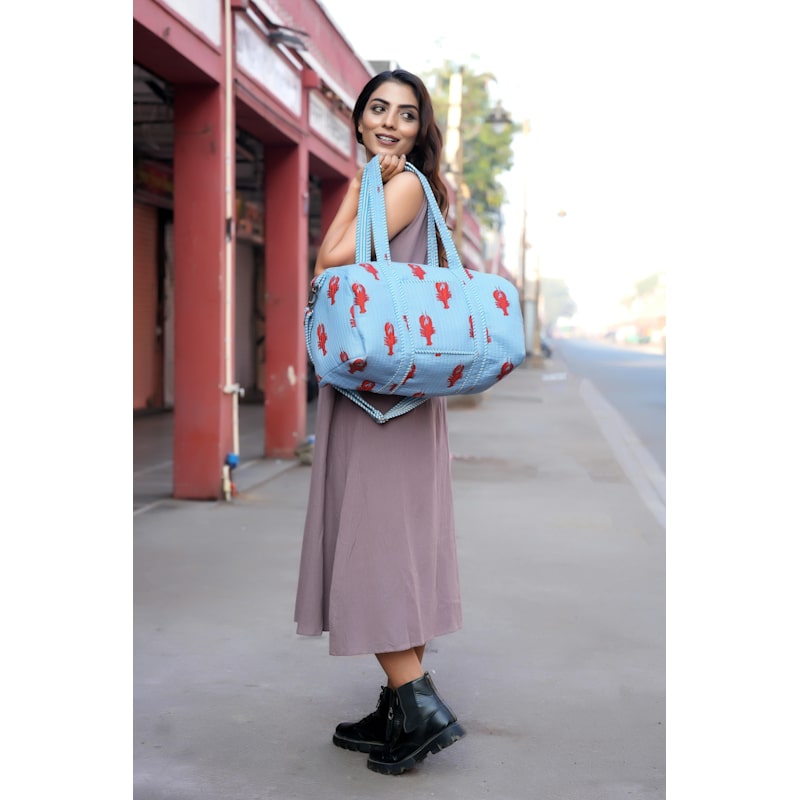 Thumbnail of The Lobster Weekender In Pink image
