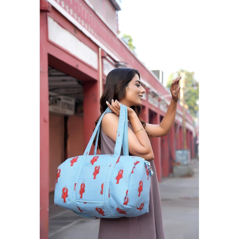 Thumbnail of The Lobster Weekender In Pink image