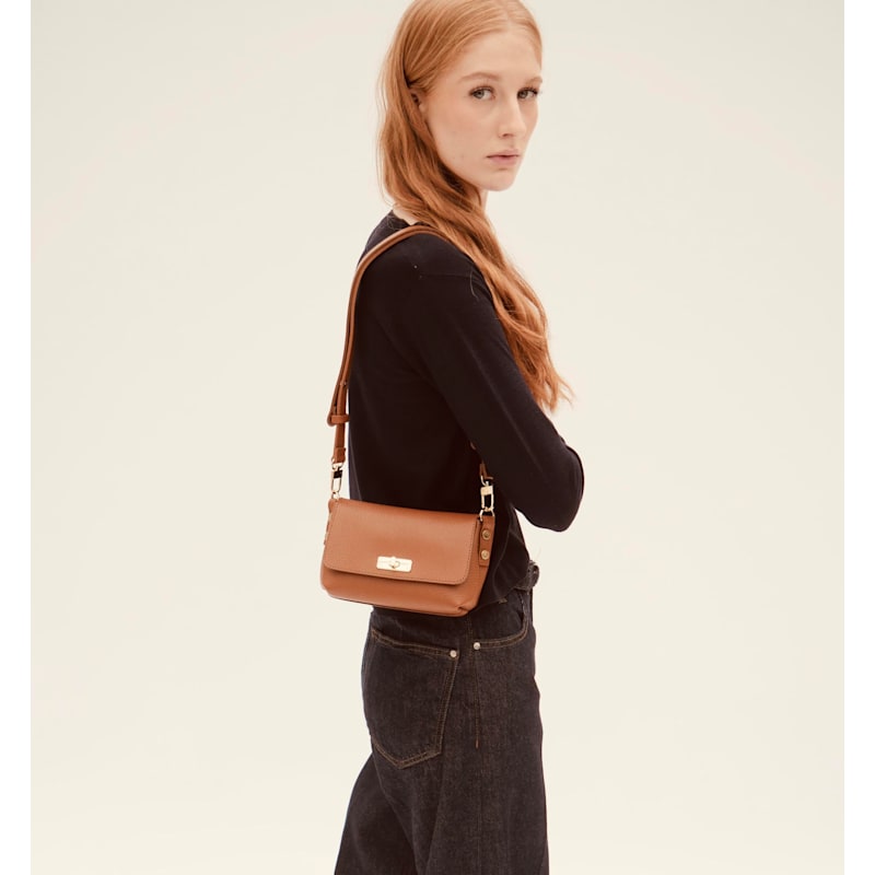 Thumbnail of The Maisie Mini Tan Leather Bag image