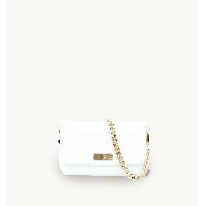 Thumbnail of The Maisie Mini White Leather Bag image