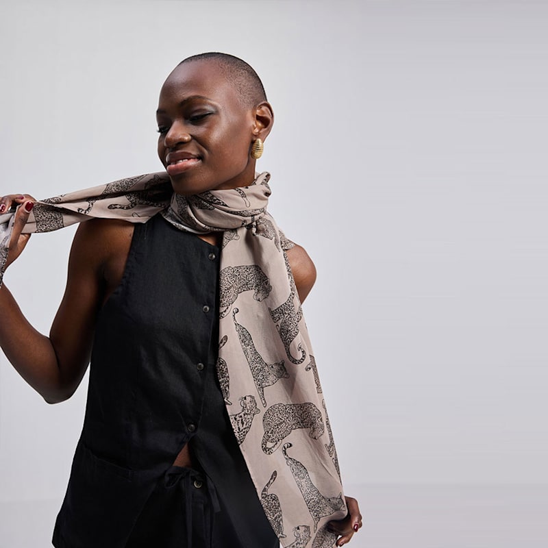 Thumbnail of The Mara Scarf In Brown image