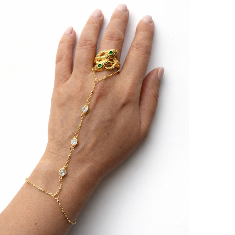 Thumbnail of Margot Hand Chain Gold image