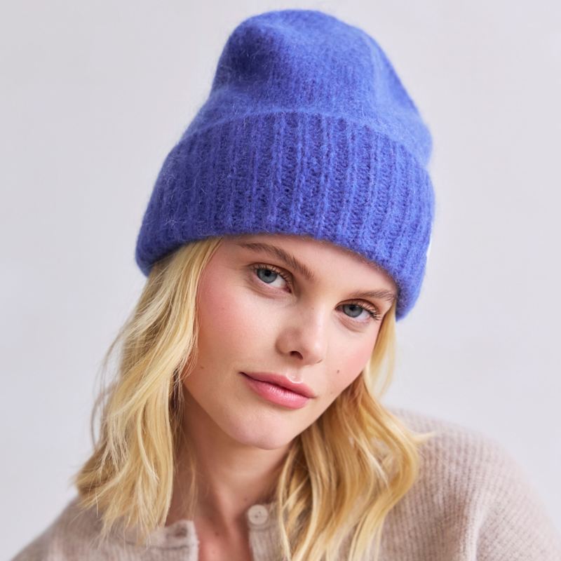 Thumbnail of The Mohair Beanie - Future Dusk Blue image