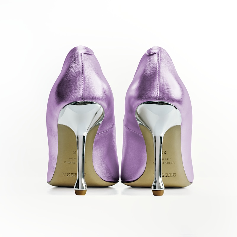Thumbnail of The Molly Luxe Stiletto Pump In Corsage Pink image