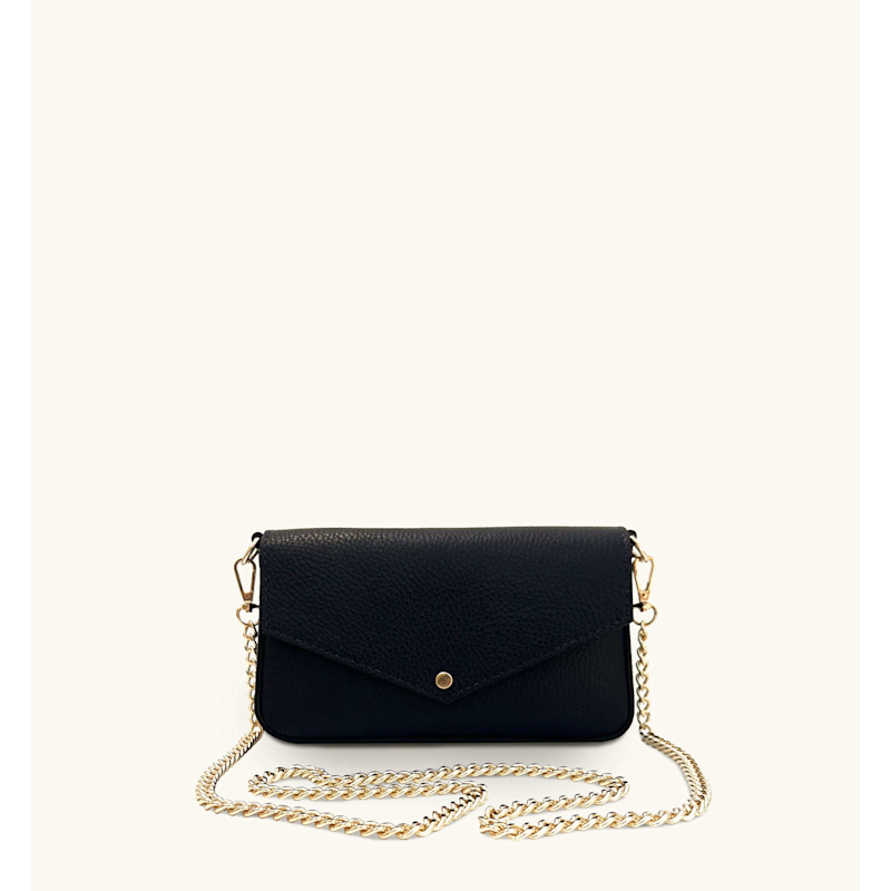 Thumbnail of The Munro Black Leather Shoulder Bag image