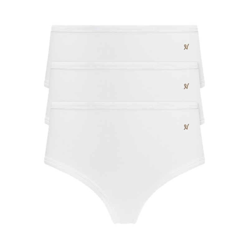 Thumbnail of The Organic Cotton Midi Brief Three Pack - Cotton White image