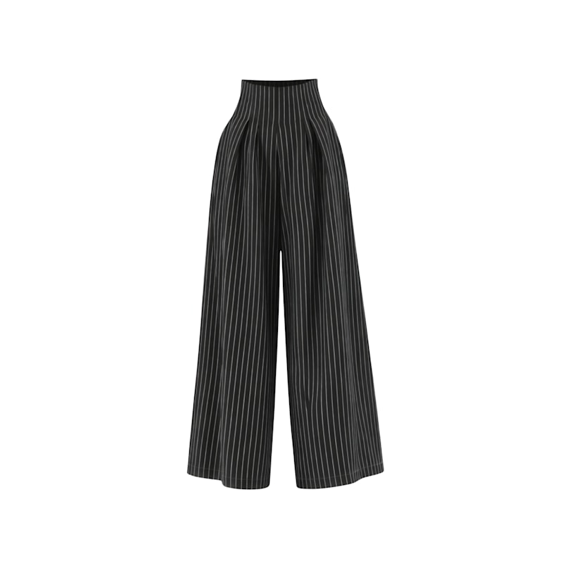 The Palazzo Pants - Black & White Stripes | LUMINA ELIGMA | Wolf