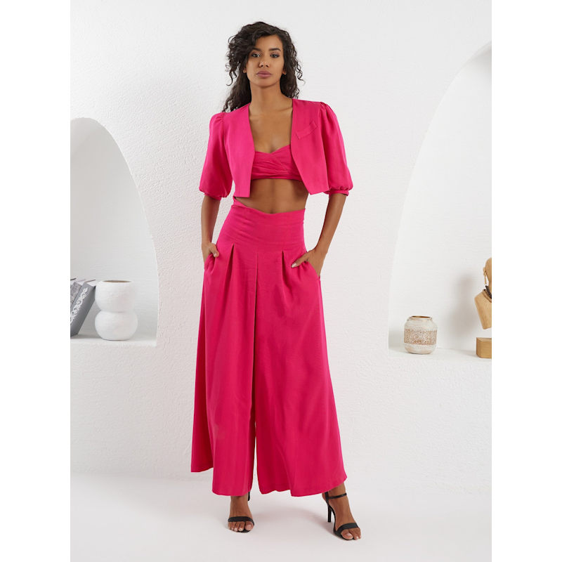 Thumbnail of The Palazzo Jacket - Fuchsia image