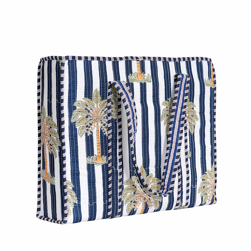 Thumbnail of The Palm Tree Tote - Navy image