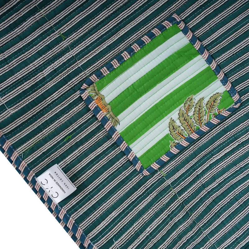 Thumbnail of The Palm Tree Tote - Navy image