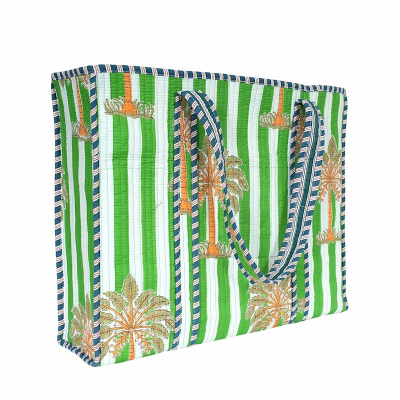 Thumbnail of The Palm Tree Tote - Navy image