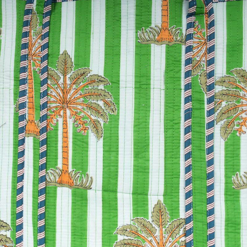 Thumbnail of The Palm Tree Tote - Navy image