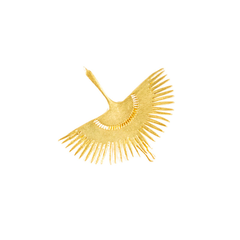 Thumbnail of The Peafowl - Statement Brooch 24K Gold Plated image