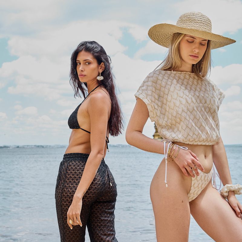 Thumbnail of The Pearl & Shell - Daylight - Transparent Side-Tie Beach Top image