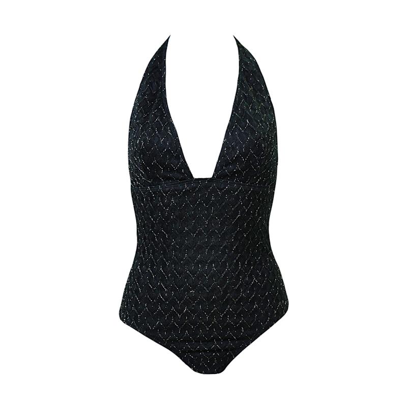 Thumbnail of The Pearl & Shell-Midnight - Halter One-Piece Swimsuit image