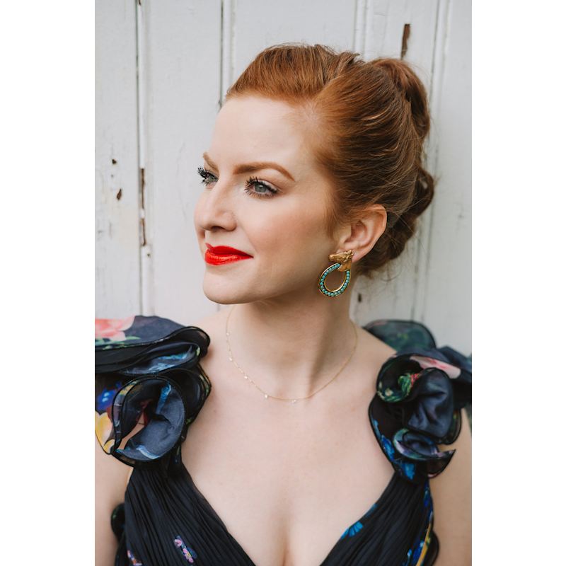 Thumbnail of The Pink Reef Lexington Horse Earring image