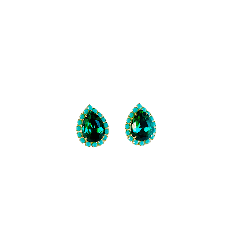 Thumbnail of Pear Stud In Emerald image