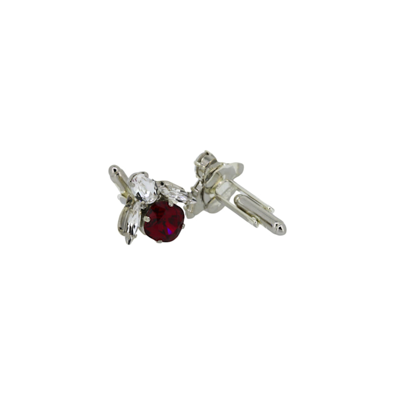 Thumbnail of The Red Bee Cufflinks In Platinum image